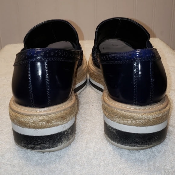 Zara Trafaluc Platform Espadrilles, dark blue, 7 or 7.5 - Picture 7 of 16